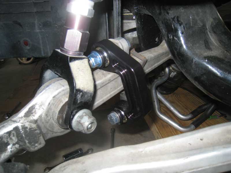 034 front swaybar end link driver side top down photo