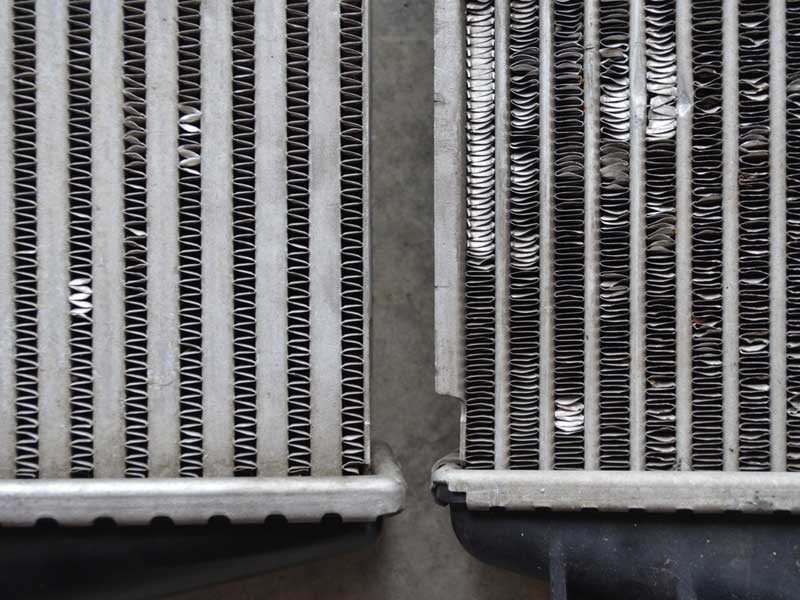 B5 S4 and MX-5 intercooler fins