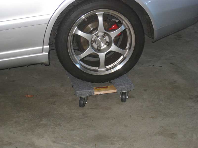 Audi B5 S4 on car dolly