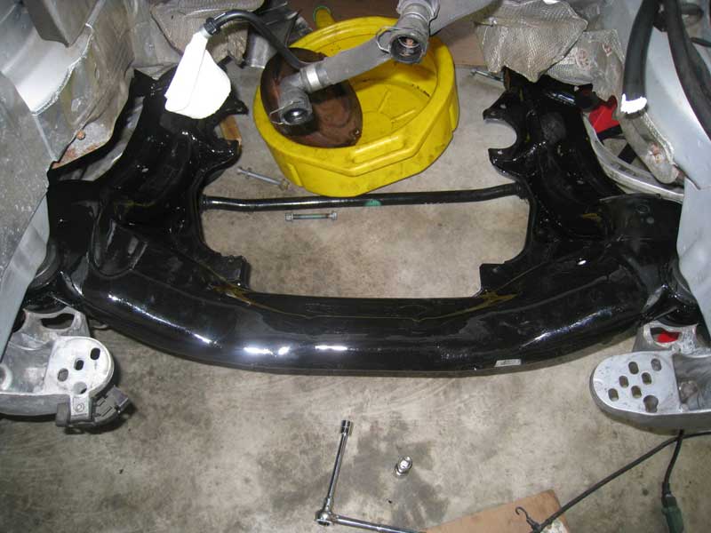 POR-15 painted subframe installed