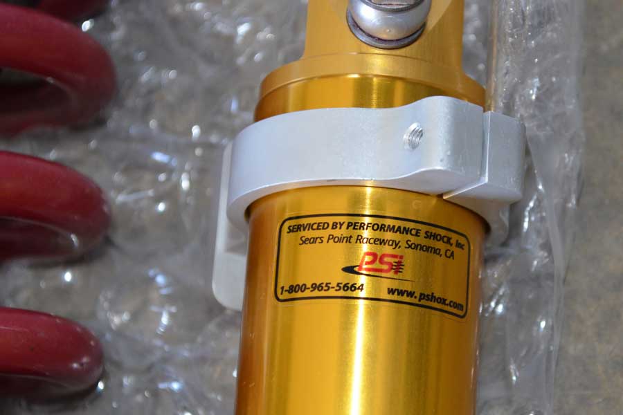 PSI Servicing sticker on Stasis/Ohlin shock