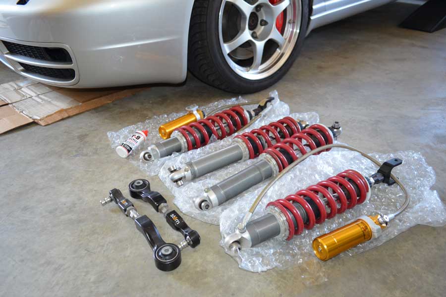 Stasis/Ohlins Motorsport Coilovers and Stern Adjustable Upper Control Arms