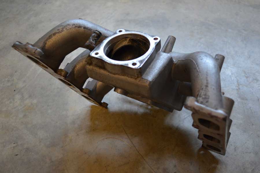 Stock Audi B5 S4 intake manifold bottom view