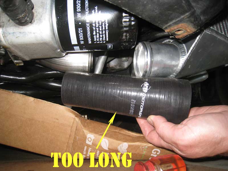 APR RS4 intercooler lower hose