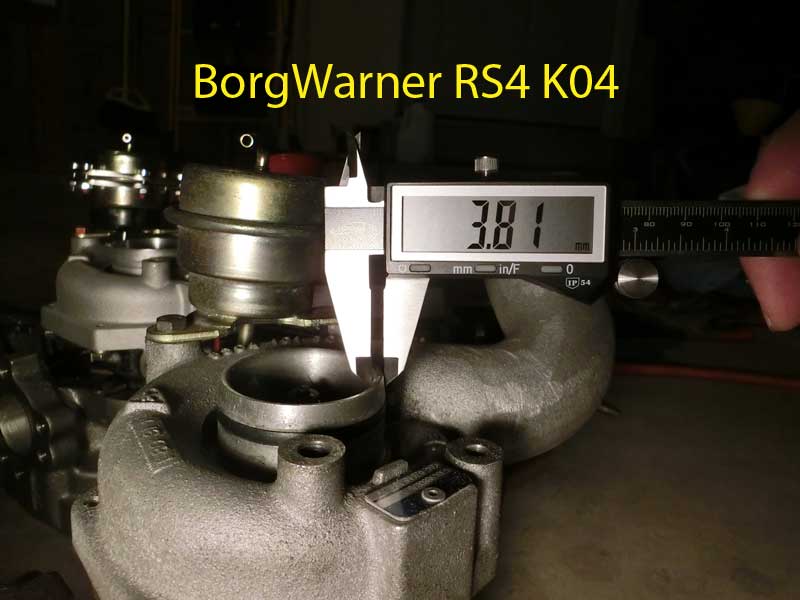 BorgWarner RS4 K04 Inlet Lip Thickness