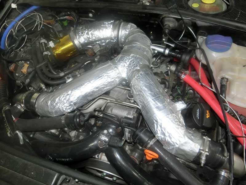 Foil Wrapped B5 RS4 Y-Pipe